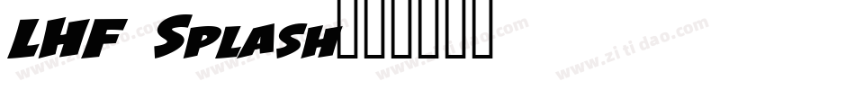 LHF Splash字体转换